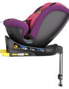 BUF BOOF Scaun auto pentru copii N17 Fix Unicorn Pink 40-150 cm iSize isofix rotativ 360 picior fixare pozitie de somn 165 grade