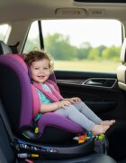 BUF BOOF Scaun auto pentru copii N17 Fix Unicorn Pink 40-150 cm iSize isofix rotativ 360 picior fixare pozitie de somn 165 grade