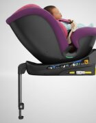 BUF BOOF Scaun auto pentru copii N17 Fix Unicorn Pink 40-150 cm iSize isofix rotativ 360 picior fixare pozitie de somn 165 grade