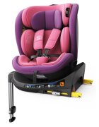 BUF BOOF Scaun auto pentru copii N17 Fix Unicorn Pink 40-150 cm iSize isofix rotativ 360 picior fixare pozitie de somn 165 grade