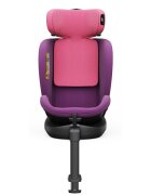 BUF BOOF Scaun auto pentru copii N17 Fix Unicorn Pink 40-150 cm iSize isofix rotativ 360 picior fixare pozitie de somn 165 grade