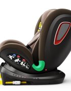 BUF BOOF Scaun auto Platinum Deluxe i-Size cu isofix rotativ 360 grade Top Tether Sips 40-150 cm 0-36 kg Coffee