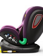 BUF BOOF Scaun auto Platinum Deluxe i-Size cu isofix rotativ 360 grade Top Tether Sips 40-150 cm 0-36 kg Purple