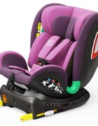 BUF BOOF Scaun auto Platinum Deluxe i-Size cu isofix rotativ 360 grade Top Tether Sips 40-150 cm 0-36 kg Purple