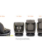 BUF BOOF Scaun auto rotativ cu isofix B-Joy Deluxe iSize 40-150 cm lightbrown
