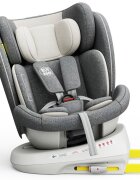 BUF BOOF Scaun Auto Tweety Plus Deluxe i-size rotativ 360 cu Isofix 40-150 cm CreamGrey