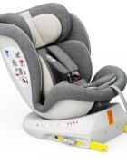 BUF BOOF Scaun Auto Tweety Plus Deluxe i-size rotativ 360 cu Isofix 40-150 cm CreamGrey
