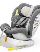 BUF BOOF Scaun Auto Tweety Plus Deluxe i-size rotativ 360 cu Isofix 40-150 cm CreamGrey
