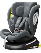 BUF BOOF Scaun auto Tweety Plus Deluxe i-size rotativ 360 cu isofix 40-150 cm grey