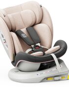 BUF BOOF Scaun auto Tweety Plus Deluxe i-size rotativ 360 cu isofix 40-150 cm lightpink