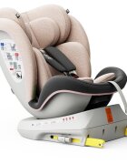 BUF BOOF Scaun auto Tweety Plus Deluxe i-size rotativ 360 cu isofix 40-150 cm lightpink