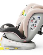 BUF BOOF Scaun auto Tweety Plus Deluxe i-size rotativ 360 cu isofix 40-150 cm lightpink