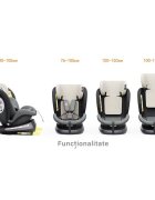 BUF BOOF Scaun auto Tweety Plus Deluxe i-size rotativ 360 cu isofix 40-150 cm MandaraGrey