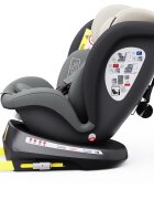 BUF BOOF Scaun auto Tweety Plus Deluxe i-size rotativ 360 cu isofix 40-150 cm MandaraGrey