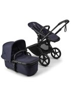 Bugaboo Carucior 2 in 1 Fox 5 Renew Black Deep Indigo cu maner reglabil reversibil suspensii cadru din aluminiu