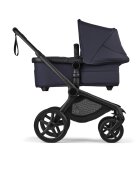 Bugaboo Carucior 2 in 1 Fox 5 Renew Black Deep Indigo cu maner reglabil reversibil suspensii cadru din aluminiu