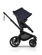 Bugaboo Carucior 2 in 1 Fox 5 Renew Black Deep Indigo cu maner reglabil reversibil suspensii cadru din aluminiu