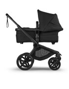 Bugaboo Carucior 2 in 1 Fox 5 Renew Black Heritage Black cu maner reglabil reversibil suspensii cadru din aluminiu