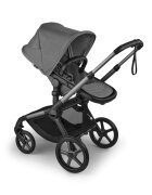 Bugaboo Carucior 2 in 1 Fox 5 Renew Graphite Moon Grey cu maner reglabil reversibil suspensii cadru din aluminiu