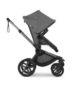 Bugaboo Carucior 2 in 1 Fox 5 Renew Graphite Moon Grey cu maner reglabil reversibil suspensii cadru din aluminiu