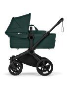 Bugaboo Carucior 2 in 1 pentru copii Donkey 6 Complete Black Green cu suspensii spatar reglabil maner ajustabil si pliere compacta