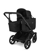 Bugaboo Carucior 2 in 1 pentru copii Donkey 6 Complete Black Heritage Black cu suspensii spatar reglabil maner ajustabil si pliere compacta