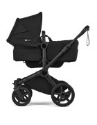 Bugaboo Carucior 2 in 1 pentru copii Donkey 6 Complete Black Heritage Black cu suspensii spatar reglabil maner ajustabil si pliere compacta