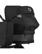Bugaboo Carucior 2 in 1 pentru copii Donkey 6 Complete Black Heritage Black cu suspensii spatar reglabil maner ajustabil si pliere compacta