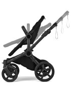 Bugaboo Carucior 2 in 1 pentru copii Donkey 6 Complete Black Heritage Black cu suspensii spatar reglabil maner ajustabil si pliere compacta