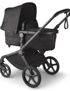 Bugaboo Carucior 2 in 1 pentru copii Fox 5 Noir Limited edition black moonlight cu suspensii spatar reglabil si maner ajustabil