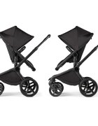 Bugaboo Carucior 2 in 1 pentru copii Fox 5 Noir Limited edition black moonlight cu suspensii spatar reglabil si maner ajustabil