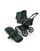 Bugaboo Carucior 2 in 1 pentru copii Fox 5 Noir Limited edition midnight green cu suspensii spatar reglabil si maner ajustabil
