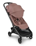 Bugaboo Carucior pentru copii Butterfly 2 Complete Black Pink cu suspensii spatar reglabil si husa de ploaie compatibil avion pliere compacta pana la 22 kg