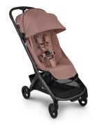 Bugaboo Carucior pentru copii Butterfly 2 Complete Black Pink cu suspensii spatar reglabil si husa de ploaie compatibil avion pliere compacta pana la 22 kg