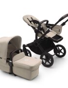Bugaboo Carucior pentru copii Donkey 5 Mono Black Desert Taupe reversibil cu suspensii pliere compacta maner reglabil si husa de ploaie suporta pana la 22 kg