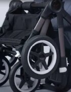Bugaboo Carucior pentru copii Donkey 5 Mono Black Desert Taupe reversibil cu suspensii pliere compacta maner reglabil si husa de ploaie suporta pana la 22 kg