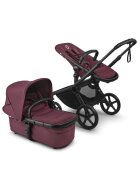 Bugaboo Carucior pentru copii Fox 5 Renew Black Dark Cherry 2 in 1 cu maner reglabil reversibil suspensii cadru din aluminiu
