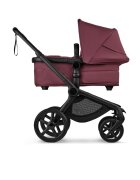 Bugaboo Carucior pentru copii Fox 5 Renew Black Dark Cherry 2 in 1 cu maner reglabil reversibil suspensii cadru din aluminiu