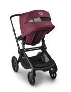 Bugaboo Carucior pentru copii Fox 5 Renew Black Dark Cherry 2 in 1 cu maner reglabil reversibil suspensii cadru din aluminiu