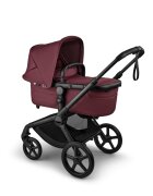 Bugaboo Carucior pentru copii Fox 5 Renew Black Dark Cherry 2 in 1 cu maner reglabil reversibil suspensii cadru din aluminiu