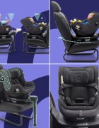 Bugaboo Scaun auto rotativ Owl grey i-Size