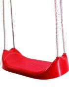 Burak Toys Leagan universal pentru copii din plastic rezistent inaltime reglabila sfoara 10mm sezut leagan 44 x 22 x 11 cm Red