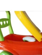 Burak Toys Masinuta copii Ride-On fara pedale Polo red cu spatiu de depozitare sub scaun spatar detasabil volan cu claxon
