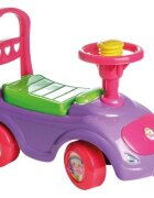 Burak Toys Masinuta copii Ride-On fara pedale Printesa Melissa cu spatar cu functie de impingere spatiu de depozitare sub scaun recomandata copiilor peste 3 ani