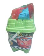 Burak Toys Set 6 jucarii de nisip Castel Nr.1 Green