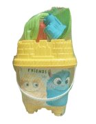 Burak Toys Set 6 jucarii de nisip Castel Nr.1 Yellow