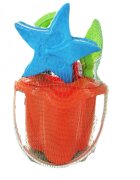 Burak Toys Set 6 jucarii de nisip Pluto Orange