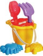 Burak Toys Set 6 jucarii de nisip Pluto Yellow