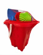Burak Toys Set 9 jucarii de nisip Castel Red