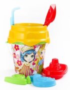 Burak Toys Set jucarii de nisip cu 8 piese Desene Galben